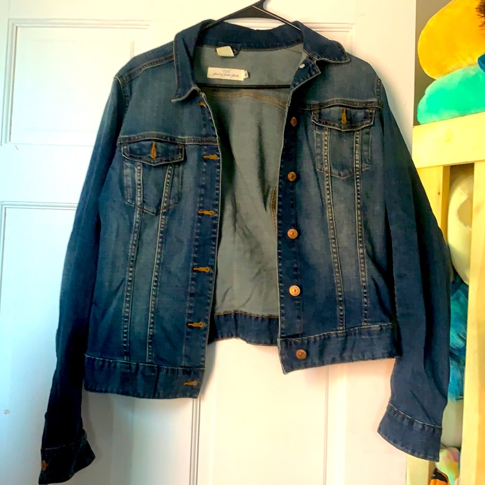 Medium wash denim jacket